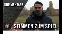 Die Stimmen zum Spiel | FC Viktoria 1889 Berlin U19 – Chemnitzer FC U19
