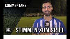 Die Stimmen zum Spiel | FFV Sportfreunde 04 – SG Rot-Weiss Frankfurt (15 Spieltag, Verbandsliga Süd)