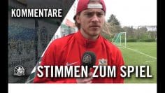 Die Stimmen zum Spiel | Fortuna Biesdorf – Berlin United (27. Spieltag, Landesliga, Staffel 2)