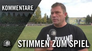 Die Stimmen zum Spiel | FSV Berolina Stralau – BFC Dynamo (3. Runde, Pokal)