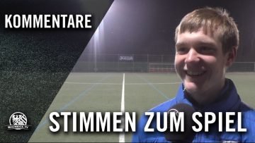 Die Stimmen zum Spiel (FSV Frankfurt – SV Wehen Wiesbaden, U19 A-Junioren, Hessenliga) | MAINKICK.TV