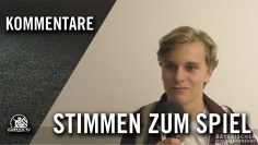 Die Stimmen zum Spiel | FT München Gern U19 – TSV Eintracht Karlsfeld U19