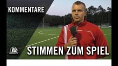Die Stimmen zum Spiel | FTSV Altenwerder – SVS Mesopotamien (2. Spieltag, Bezirksliga Süd)