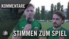 Die Stimmen zum Spiel | Füchse Berlin Reinickendorf – BSV Al-Dersimspor (32. Spieltag, Berlin-Liga)