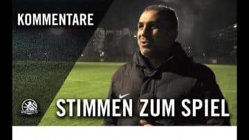 Die Stimmen zum Spiel | Füchse Berlin Reinickendorf – Berlin Türkspor (11. Spieltag, Berlin-Liga)