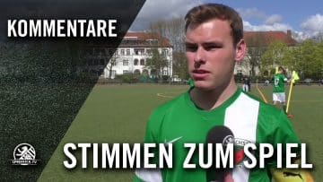 Die Stimmen zum Spiel (Füchse Berlin – VfB Hermsdorf, U19 A-Junioren, Landesliga, Staffel 1)