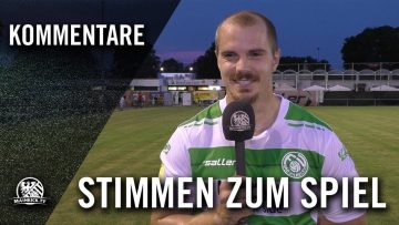 Die Stimmen zum Spiel | FV Bad Vilbel – SC Hessen Dreieich (1. Spieltag, Hessenliga)