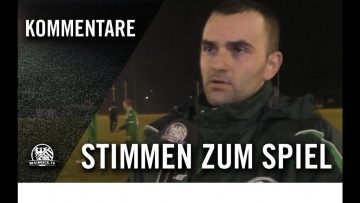 Die Stimmen zum Spiel | FV Bad Vilbel – 1. Hanauer FC 1893 (23. Spieltag, Verbandsliga Süd)