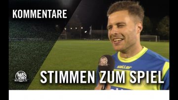 Die Stimmen zum Spiel | FV Bad Vilbel – FC 07 Bensheim (14. Spieltag, Verbandsliga Süd)