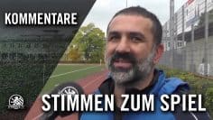 Die Stimmen zum Spiel (FV Blau-Weiss Spandau – SpVgg Hellas-Nordwest, Bezirksliga, Staffel 3)