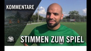Die Stimmen zum Spiel |   FV Stierstadt – Spvgg 05 Oberrad (6. Spieltag, Gruppenliga Frankfurt West)
