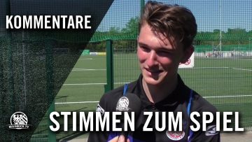 Die Stimmen zum Spiel (Germania Schwanheim – FSV Frankfurt, U19 A-Junioren, Hessenliga)