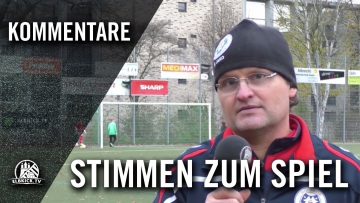 Die Stimmen zum Spiel (Germania Schnelsen – Holsatia im EMTV, U15 C-Junioren, Landesliga)