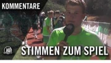 Die Stimmen zum Spiel |  GW Brauweiler – SpVg Frechen 20 (3. Runde, Kreispokal Rhein-Erft)