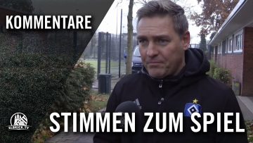 Die Stimmen zum Spiel (Hamburger SV II –  FC Eintracht Norderstedt, Regionalliga Nord) | ELBKICK.TV