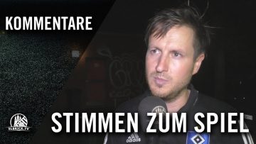 Die Stimmen zum Spiel | Hamburger SV II – BSV SW Rehden (7. Spieltag, Regionalliga Nord)