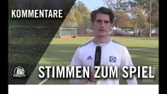 Die Stimmen zum Spiel | Hamburger SV II – Lupo Martini Wolfsburg (15. Spieltag, Regionalliga Nord)