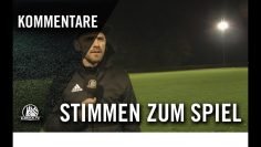 Die Stimmen zum Spiel | Hamm United – Bramfelder SV (14. Spieltag, Landesliga Hansa)