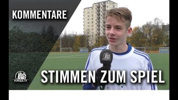 Die Stimmen zum Spiel | Harburger Türksport U15 – VfL Lohbrügge U15 (8. Spieltag, C-Oberliga)