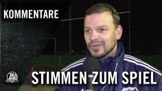 Die Stimmen zum Spiel (Heisinger SV – DJK Blau-Weiß Mintard, Kreisliga A, Kreis Essen Süd)