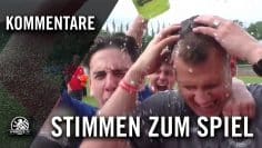Die Stimmen zum Spiel (Hertha BSC – FC Hertha 03 Zehlendorf, Finale, Berliner Pokal der A-Junioren)