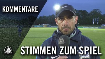 Die Stimmen zum Spiel | Hertha BSC U19 – FC Hertha 03 Zehlendorf U19 (Halbfinale, Pokal)