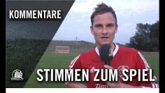 Die Stimmen zum Spiel | HFC Falke II -TSV Heist II (3. Spieltag, Kreisklasse 6)