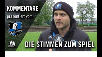 Die Stimmen zum Spiel | HFC Falke – Eimsbütteler TV (21. Spieltag) | Präsentiert vom HFC Falke