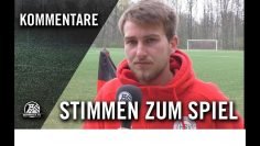 Die Stimmen zum Spiel | Hombrucher SV U16 – TSC Eintracht Dortmund U16 (B-Junioren Bezirksliga)