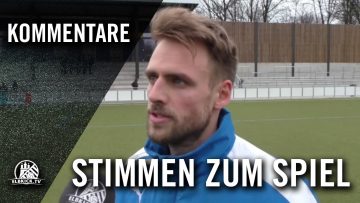 Die Stimmen zum Spiel (HSV Barmbek-Uhlenhorst – TSV Buchholz 08, Viertelfinale, Pokal der 1. Herren)