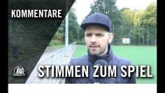Die Stimmen zum Spiel I Dersimspor Hamburg – Hamm United FC (9. Spieltag, Landesliga Hansa)