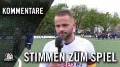 Die Stimmen zum Spiel I FC Teutonia 05 Ottensen – TuS Dassendorf (Halbfinale, Pokal 1. Herren)