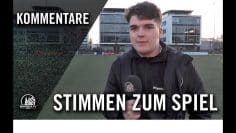 Die Stimmen zum Spiel I SV Deutz 05 U19 – Heiligenhauser SV U19