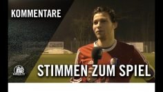 Die Stimmen zum Spiel I TSV Sasel – VfL Pinneberg (20. Spieltag, Oberliga Hamburg)