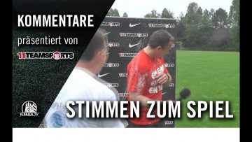 Die Stimmen zum Spiel I TuS Finkenwerder – FTSV Altenwerder (30. Spieltag)