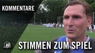 Die Stimmen zum Spiel (Inter Filios – Graskloppers, Meisterschaftsfinale Bunte Liga Köln)