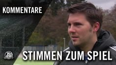 Die Stimmen zum Spiel (KFC Uerdingen – Arminia Klosterhardt, U19 A-Junioren, Niederrheinliga)