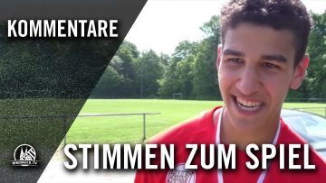 Die Stimmen zum Spiel (Kickers Offenbach – Eintracht Frankfurt, U17 B-Junioren, Finale, Pokal)