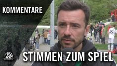 Die Stimmen zum Spiel | Kirchhörder SC – BSV Schüren (30. Spieltag, Westfalenliga Staffel 2)
