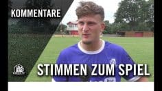 Die Stimmen zum Spiel l Eintracht Norderstedt – VSG Altglienicke (Testspiel)