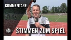 Die Stimmen zum Spiel l SC Charlottenburg – Frohnauer SC (28. Spieltag, Landesliga Saffel 2)