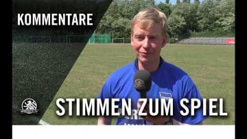 Die Stimmen zum Spiel l SV Empor U15 – Hertha BSC U15 (Finale, Axel-Lange-Pokal)