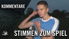 Die Stimmen zum Spiel | Leipziger SC 1901 – SV Mölkau 04 (Stadtliga Leipzig, 9. Spieltag)