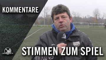 Die Stimmen zum Spiel | Leipziger FC 07 – SV 90 Lissa (Landesklasse, 10. Spieltag)