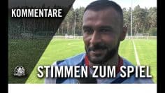 Die Stimmen zum Spiel | Ludwigsfelder FC – Sp. Vg. Blau-Weiß 90 (Testspiel)