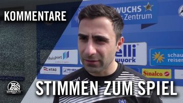 Die Stimmen zum Spiel (MSV Duisburg – RW Oberhausen, U19 A-Junioren, Bundesliga West) | RUHRKICK.TV