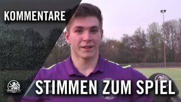 Die Stimmen zum Spiel (NFC Rot Weiß – Einheit zu Pankow, U19 A-Junioren, Bezirksliga, Staffel 1)