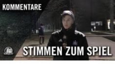 Die Stimmen zum Spiel | Niendorfer TSV U17 – Hamburger SV U17 (Achtelfinale, Pokal)