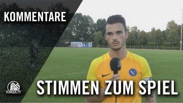 Die Stimmen zum Spiel | Niendorfer TSV – SC Victoria Hamburg (1. Spieltag, Oberliga Hamburg)