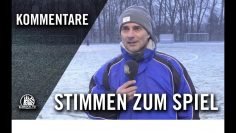 Die Stimmen zum Spiel | Niendorfer TSV IV – SC Condor III (Halbfinale, Pokal)